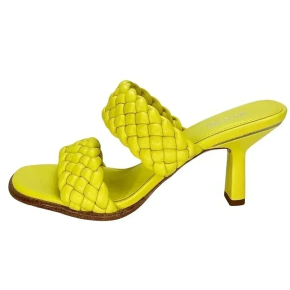 MICHAEL Michael Kors Amelia Lime Nappa Faux Leather Womens Heels Size 6.5M - Picture 3 of 14